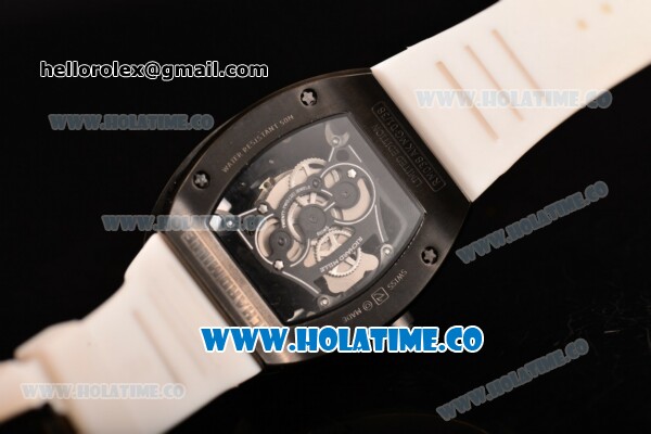 Richard Mille RM 038 Asia Automatic PVD Case with Skeleton Dial and White Inner Bezel - Dot Markers - Click Image to Close